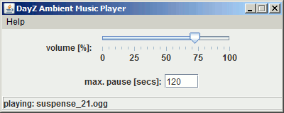 DayZ Ambient Music Player GUI
